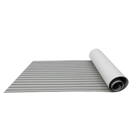 Tapis de Pont Bateau Faux Teck EVA 240×90 cm – Revêtement Antidérapant Auto-Adhésif
