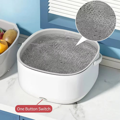 Fruit and Vegetable Cleaning Machine – Electric Washer with Washing Basket