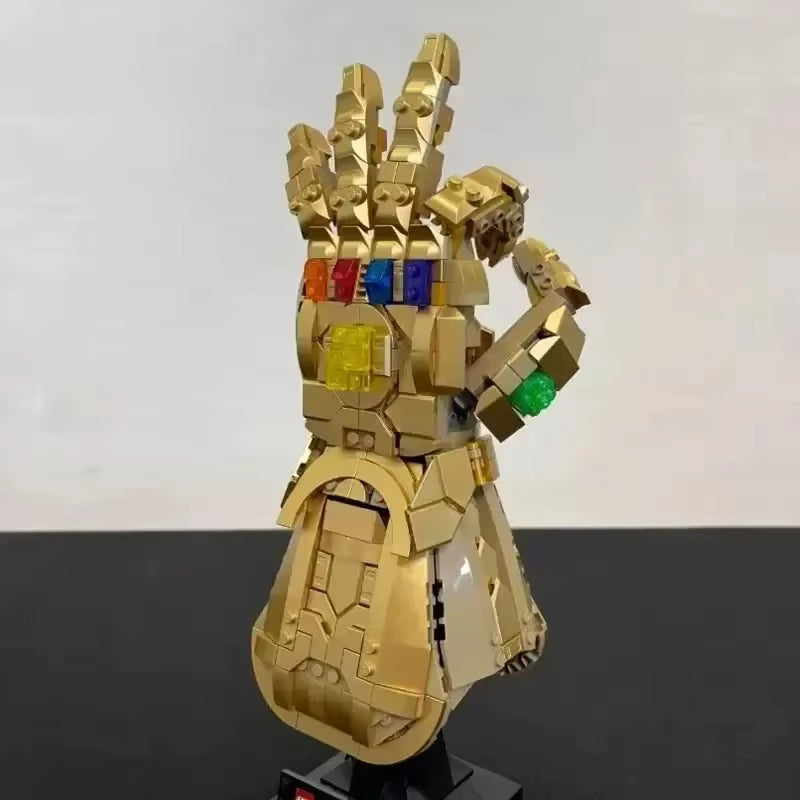 Blocs de Construction – Gant de l’Infini Thanos | Sculpture Décorative en Briques | 6 Gemmes | Set Collector Adulte