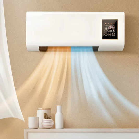 Chauffage Électrique Mural 1800W 2 en 1 – Radiateur avec Écran Tactile et Minuterie