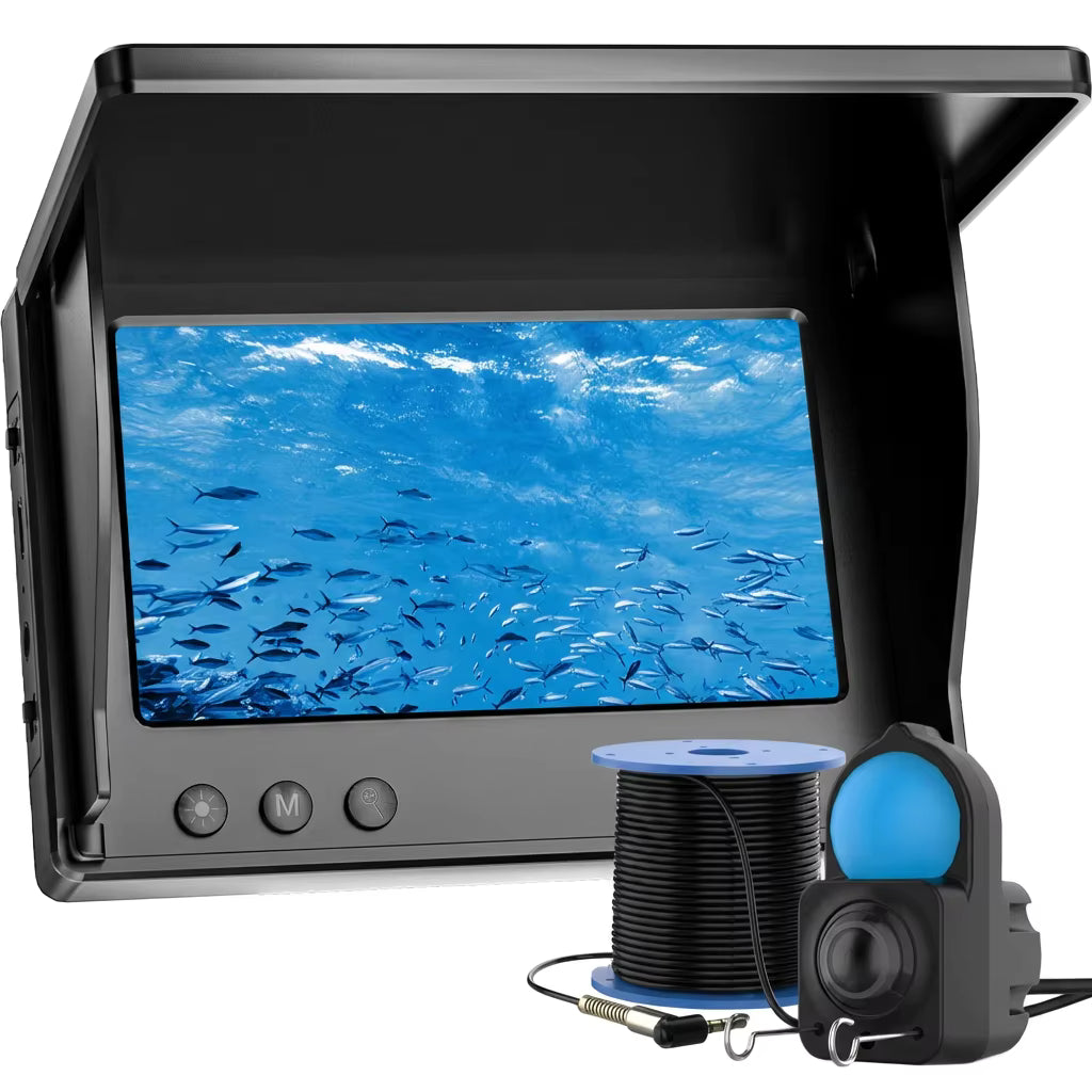 Caméra de Pêche Sous-Marine HD 30M – Détecteur de Poissons avec Écran 4,3" – Vision Nocturne, Pêche en Lac, Rivière, Bateau