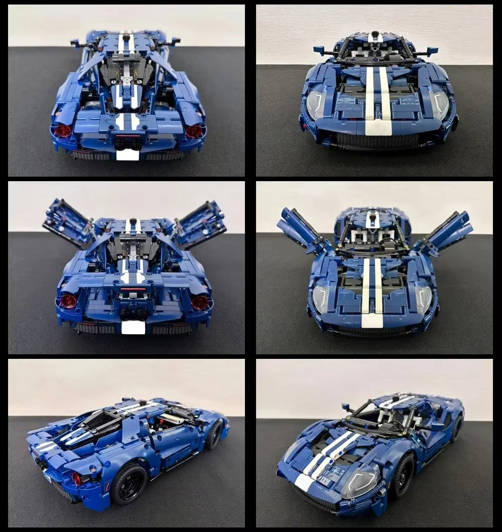 Voiture de Sport en Blocs de Construction 1468 Pièces – Modèle Technique Type GT, Jeu de Construction Adulte & Enfant