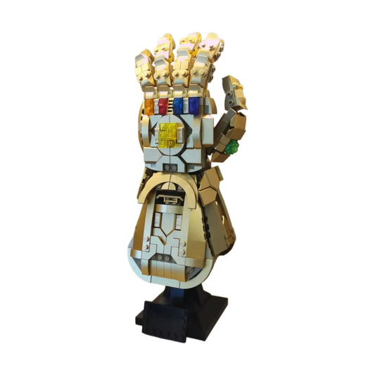 Blocs de Construction – Gant de l’Infini Thanos | Sculpture Décorative en Briques | 6 Gemmes | Set Collector Adulte