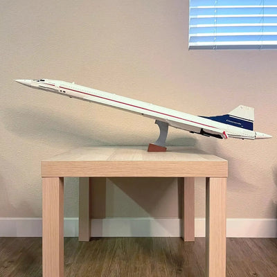 Jeu de construction avion supersonique type Concorde 2083 pièces – Compatible 10318 – Sans boîte – Maquette à assembler