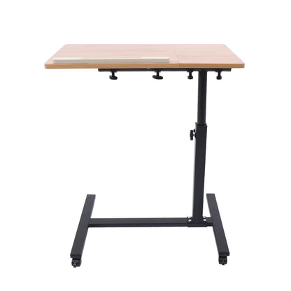 Bureau Ordinateur Portable Roulant 360° – Hauteur Réglable 58-90 cm