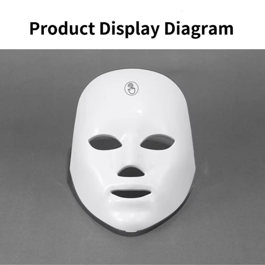 Masque LED de Beauté pour le Visage – Appareil de Soin Lumineux Anti-Imperfections et Relaxation Peau – Lumières Colorées Thérapie Visage
