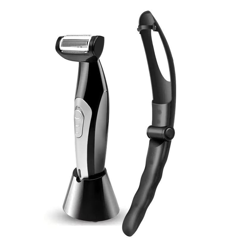 Rasoir Électrique Étanche pour Dos et Corps – Tondeuse Homme Rechargeable avec Poignée Extensible – Rasage Corps Sans Fil – Soin Beauté Homme