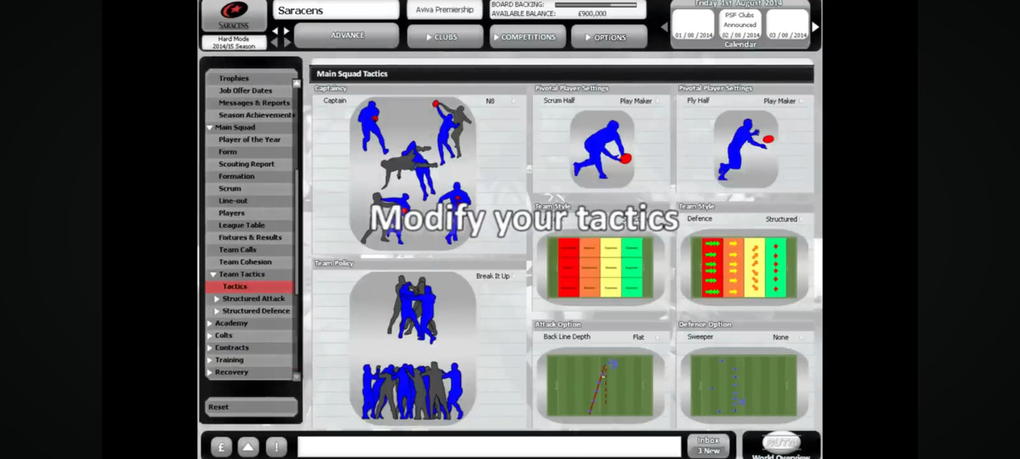 Jeu vidéo PC : Rugby Union Team manager 2015