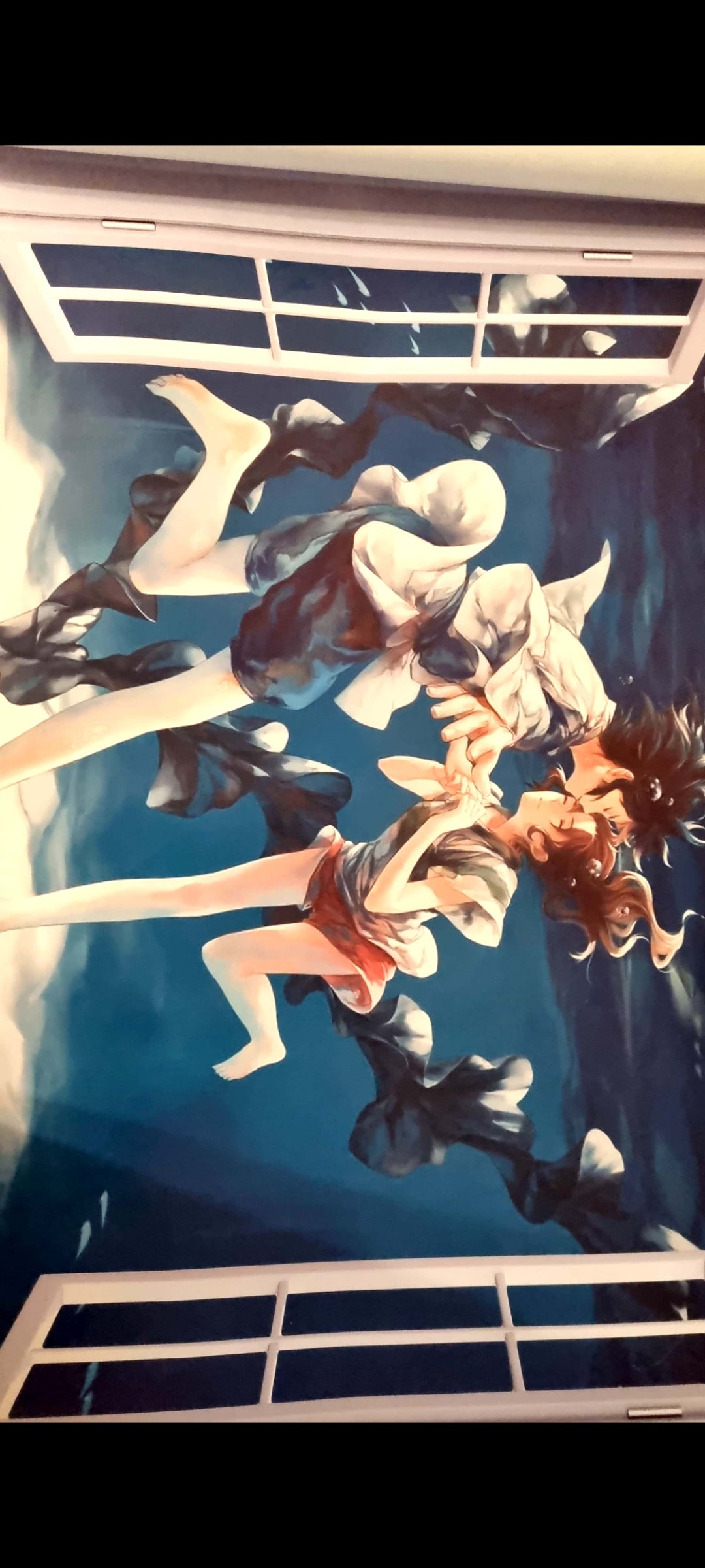Stickers : Sticker mural Le Voyage de Chihiro – Chihiro & Haku sous l’eau (Studio Ghibli) – Grand format 90x60 cm – Décoration murale chambre, salon, couloir – neuf 8