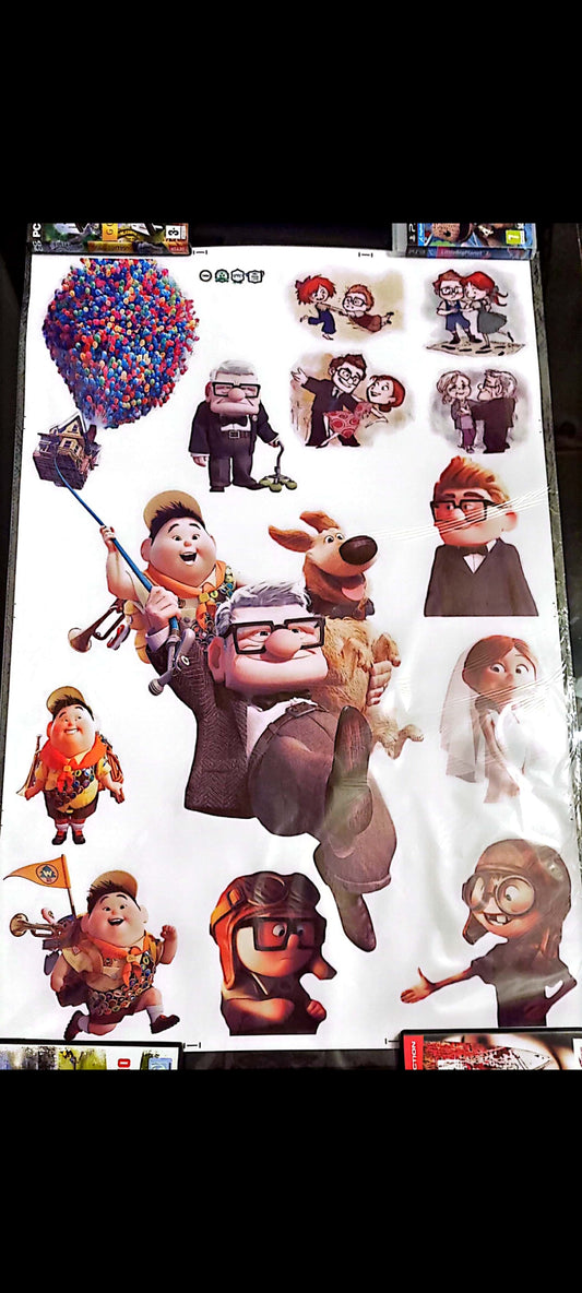 Stickers muraux Là-Haut – Grand format 90x60 cm – Déco Pixar, chambre enfant, salon, dessin animé, aventure, exclusif – 8