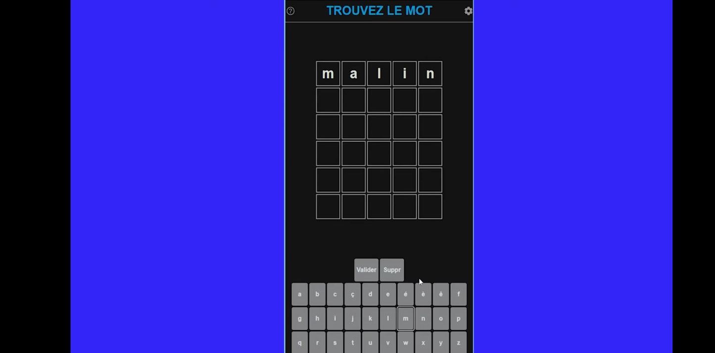 Jeu vidéo PC : mobble jouez avec les lettres et trouvez les mots