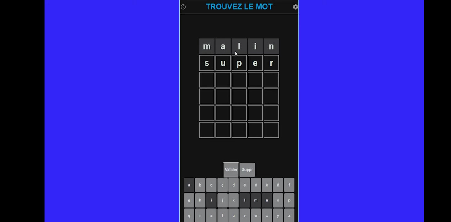 Jeu vidéo PC : mobble jouez avec les lettres et trouvez les mots