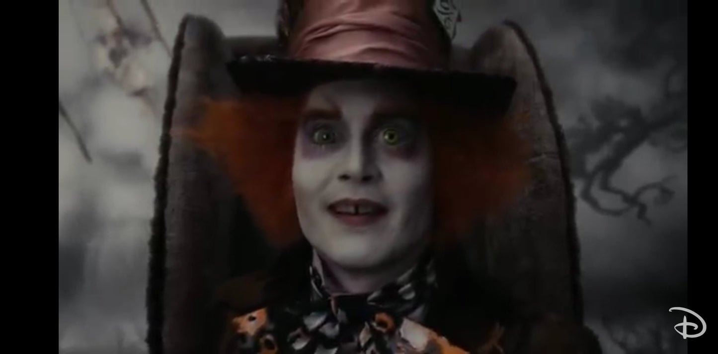 DVD Johnny depp Disney Alice au pays des merveilles