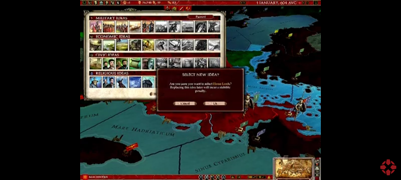 Jeu vidéo PC : europa universalis rome