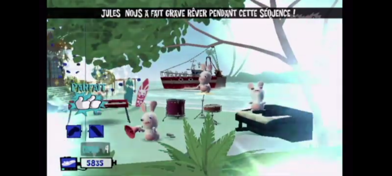 Jeu vidéo Wii : the lapins cretins show