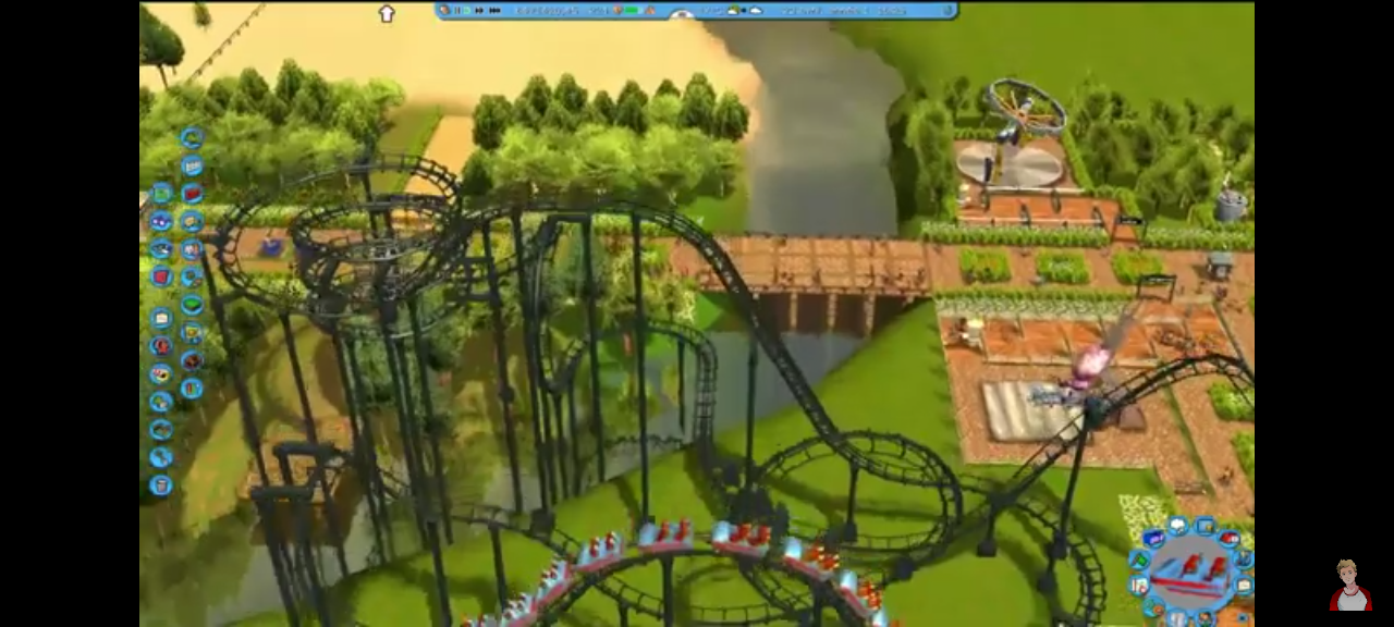 jeu pc roller coaster tycoon 3 delires aquatiques vendu en bon etat par blaspo