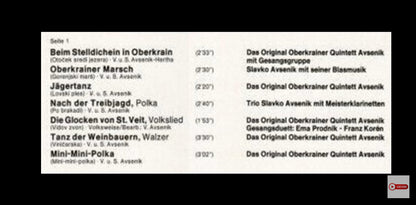 Cassette Audio Stelldichein in Oberkrain – Oberkrainer Quintett Avsenik – Musique Folklorique cassette audio
