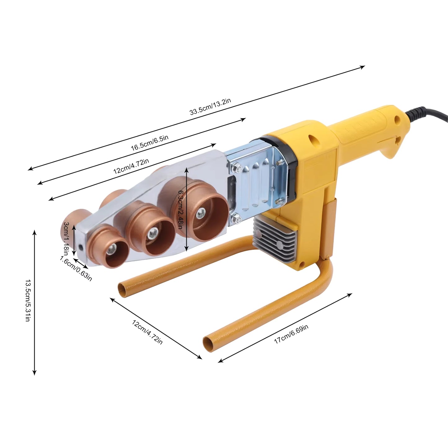 Machine à Souder Plastique 1000W 220V – Soudeuse PPR pour Tuyaux avec Température Réglable