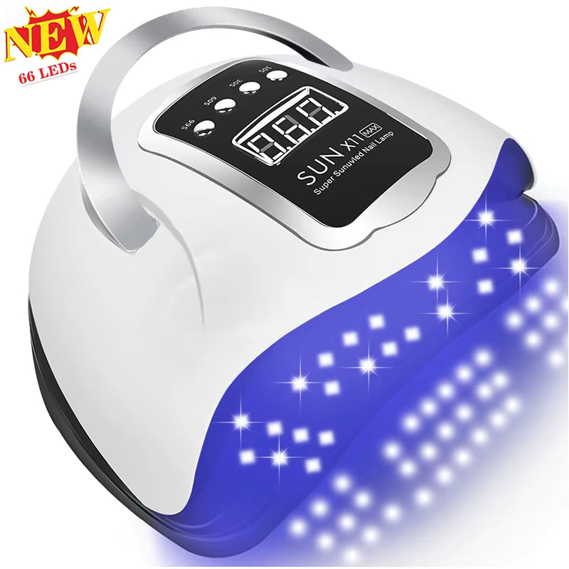 Kit Manucure UV Gel Complet avec Lampe LED et Ponceuse Électrique – Ensemble Faux Ongles Nail Art Professionnel avec Accessoires et Extensions
