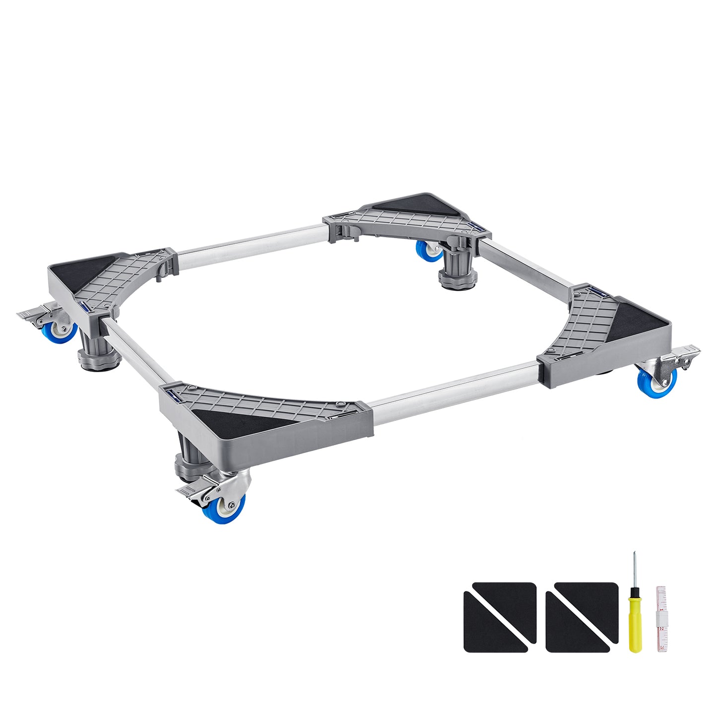 Support Mobile Réglable 400 lb – Base à Roulettes avec Freins – Chariot pour Réfrigérateur & Machine à Laver
