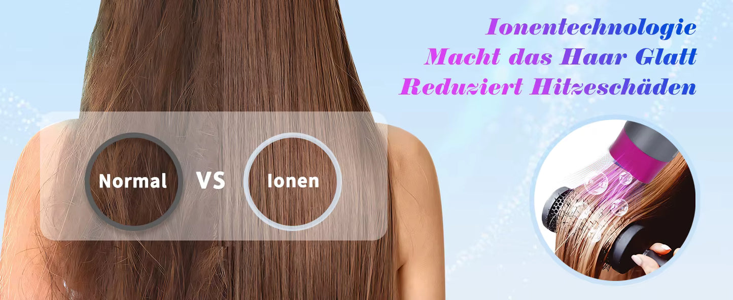 Sèche-cheveux Professionnel 1800W – 3 Températures, 2 Vitesses, Air Froid, Pliable, Léger, Idéal Voyage et Usage Quotidien