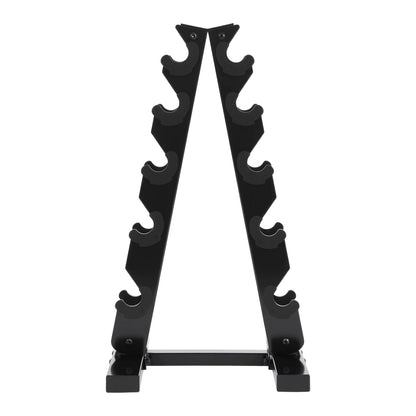 Support d’Haltères en Acier 5 Niveaux – Rack de Rangement pour Poids 100 kg Salle de Sport