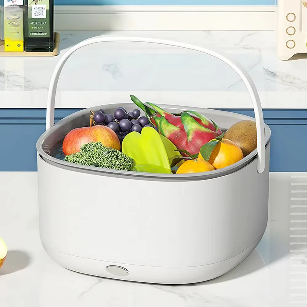 Machine à Laver Électrique Fruits et Légumes – Nettoyeur Alimentaire avec Panier de Lavage