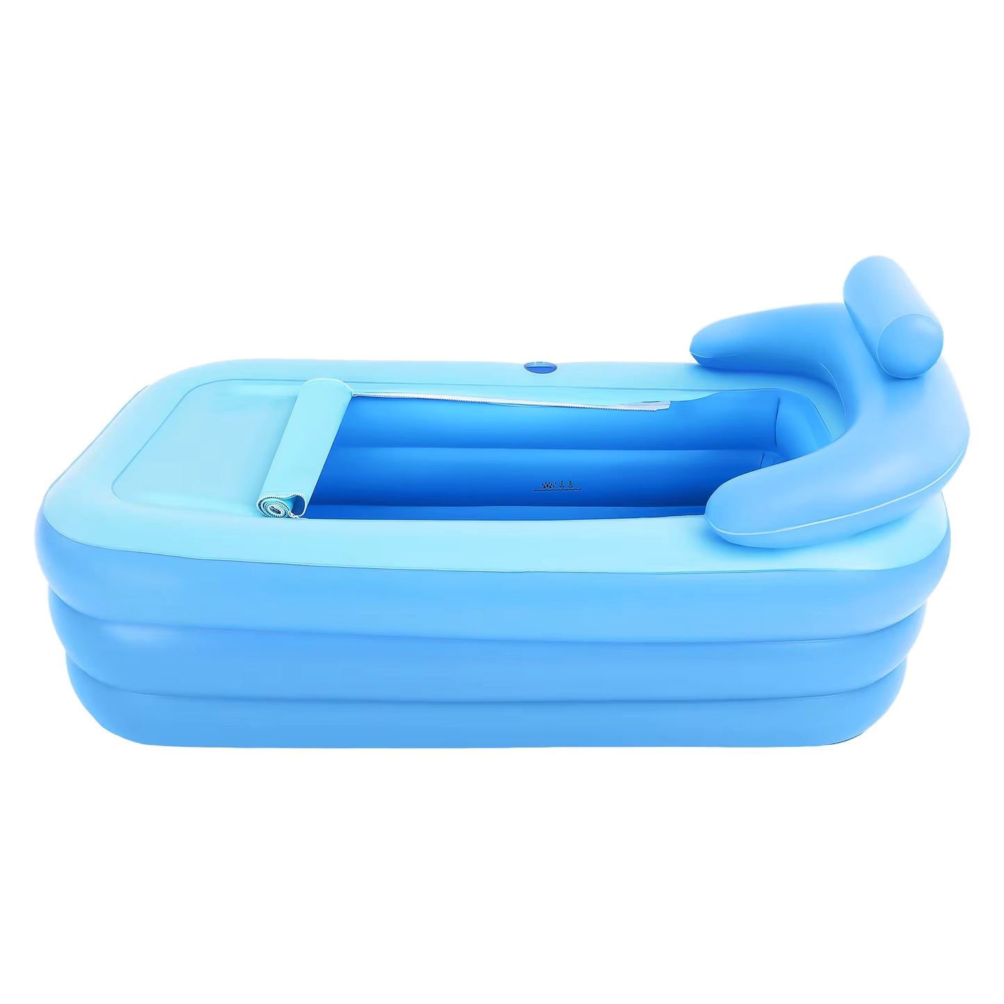 Baignoire Gonflable Pliable 160x84x64cm – Piscine Portable Enfant Adulte – Bassin Gonflable Intérieur Extérieur