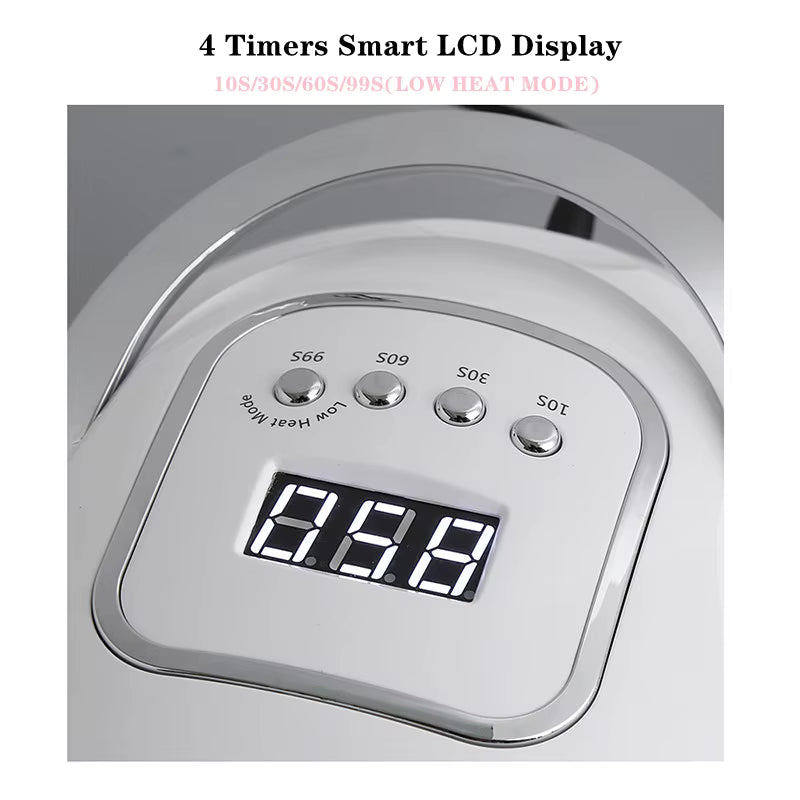 Lampe UV LED SUN X12MAX 66 LEDs pour Ongles – Sèche Vernis Gel Professionnel avec Écran LCD et Poignée – Lampe Nail Art UE