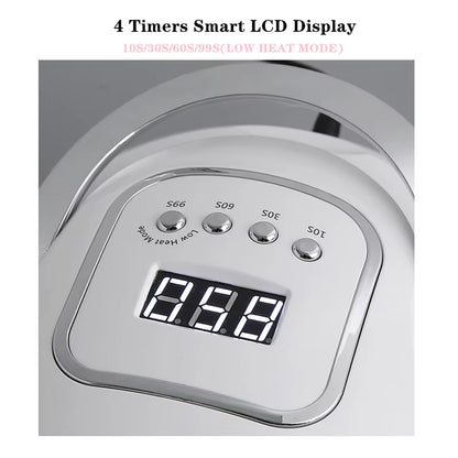 Lampe UV LED SUN X12MAX 66 LEDs pour Ongles – Sèche Vernis Gel Professionnel avec Écran LCD et Poignée – Lampe Nail Art UE