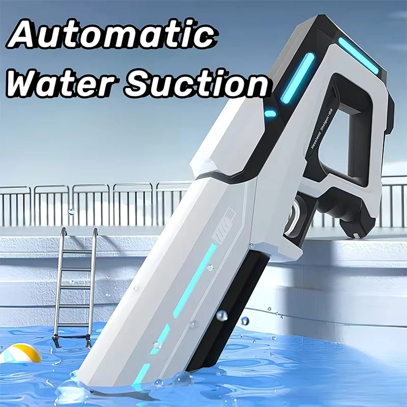 Pistolet à Eau Électrique Automatique – Lanceur d’Eau Rechargeable USB, Jouet Été Enfant & Adulte, Combat Aquatique