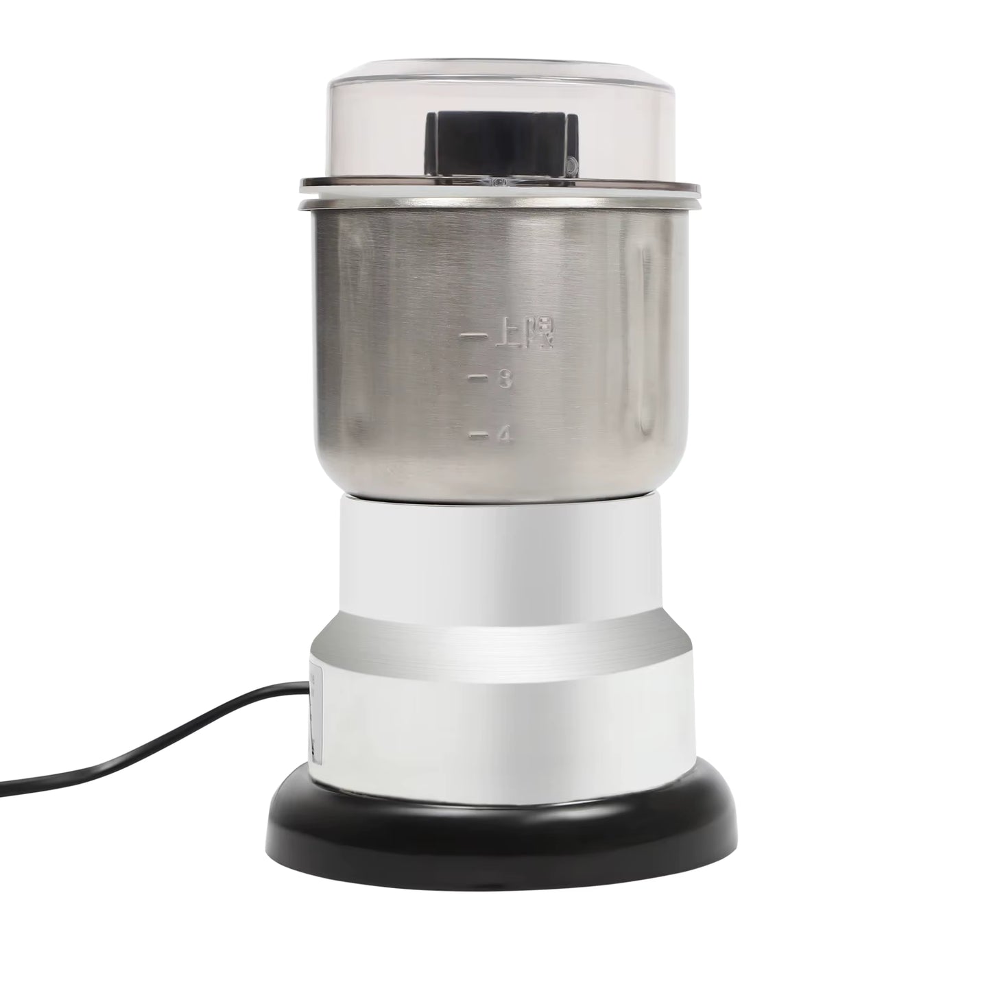 Moulin à café électrique 300W – Broyeur à grains café épices noix 500 ml – Hachoir multifonction avec bol inox et base antidérapante