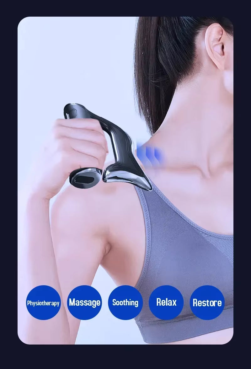 Couteau de Massage Électrique Fascia – Outil Gua Sha Multifonction pour Relaxation Musculaire et Massage du Corps