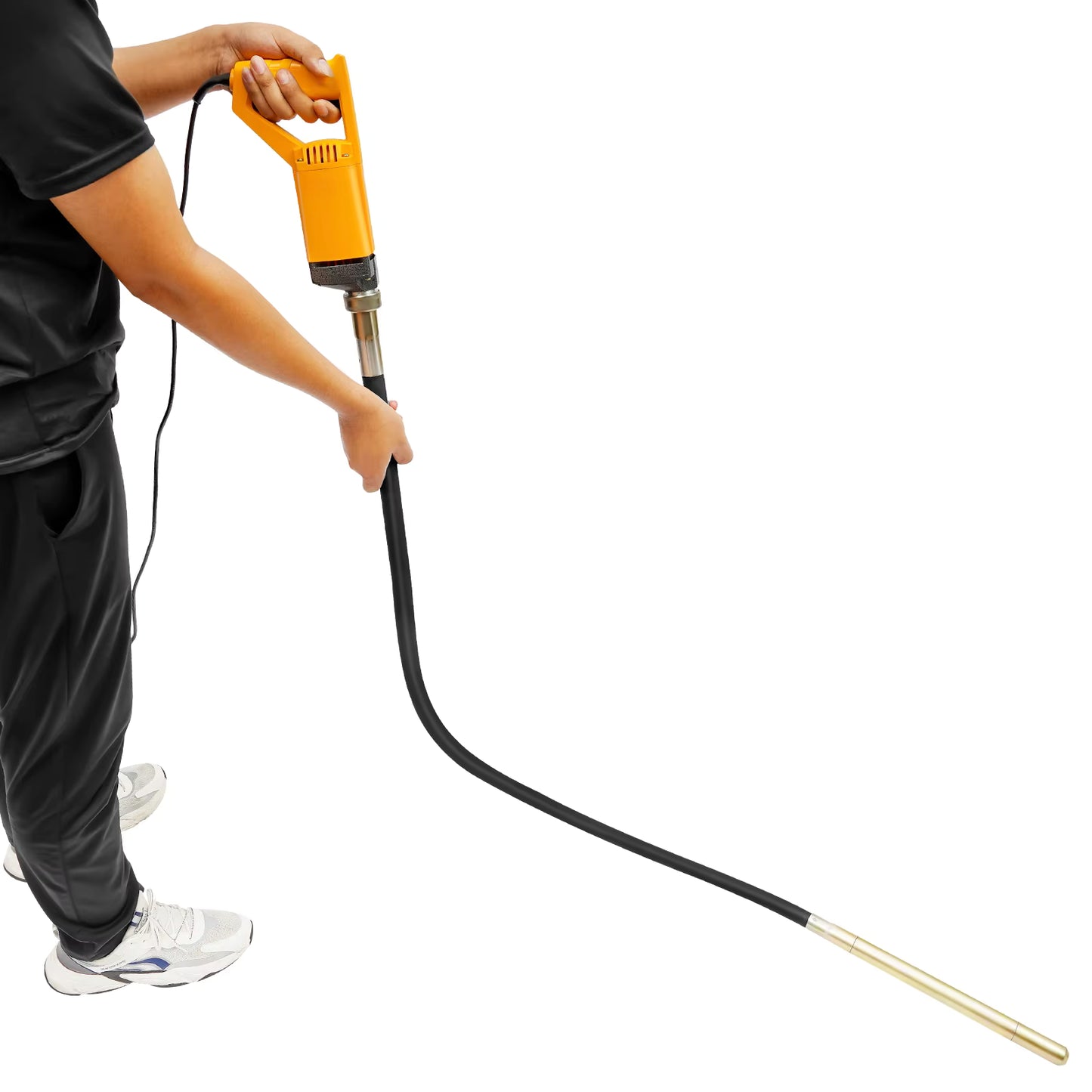 Vibromasseur Électrique pour Béton 1300W Sans Fil – Aiguille Vibrante 2 m pour Compactage Béton – Outil de Construction Portable