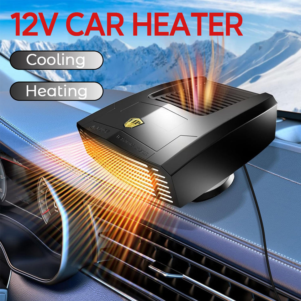 Chauffage de Voiture 24V Rotatif 360° – Dégivreur Pare-Brise Chauffage et Ventilateur 2 en 1