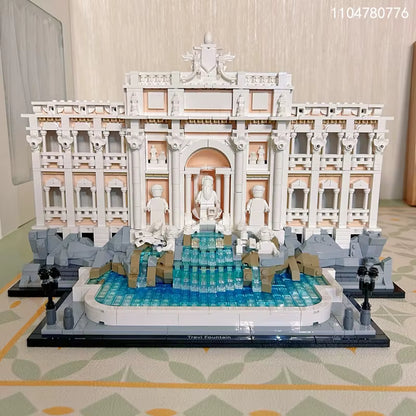 Bloques de construcción Fuente de Trevi 1880 piezas – Maqueta arquitectónica compatible 21062 – Juego de ladrillos para adultos y niños