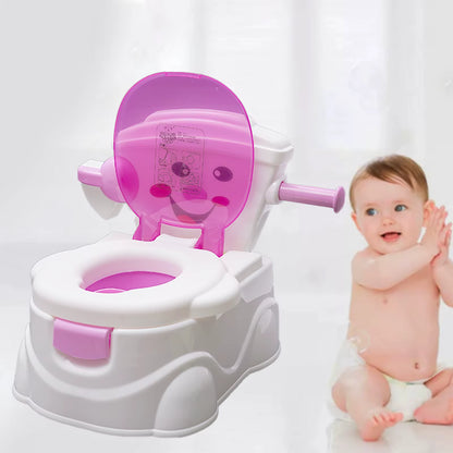 Pot d'Apprentissage Bébé Ergonomique Portable – Dossier, Bac Amovible & Antidérapant