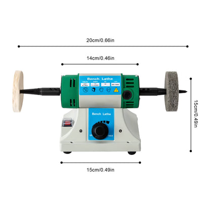 Polisseuse d’établi électrique 320 W à vitesse variable pour polissage de précision