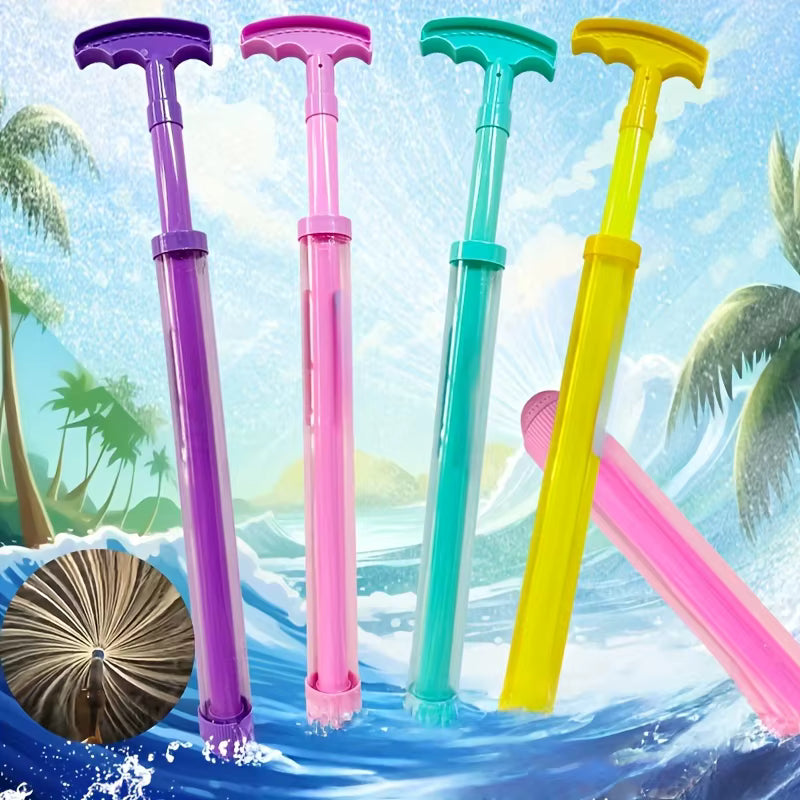Lot de 4 Pistolets à Eau à Pompe 40 cm – Jet Puissant | Jeux Aquatiques Piscine Plage Jardin | Coloris Assortis