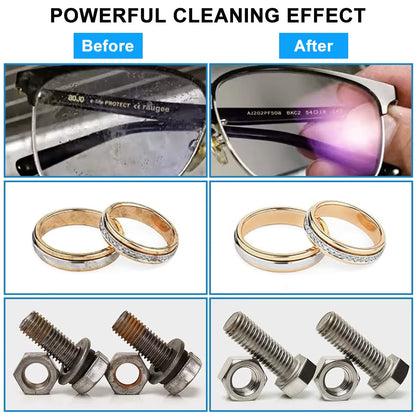 40kHz Ultrasonic Cleaner – Professional Cleaning Tank for Jewelry, Glasses, Watches, Dentures, High-Frequency Cleaning Device