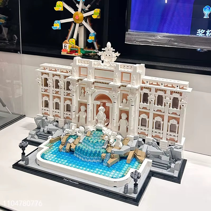 Maquette Fontaine Italienne en Blocs de Construction 1880 Pièces – Modèle Architecture Décoratif à Assembler pour Adultes et Adolescents – Collection Monument Historique