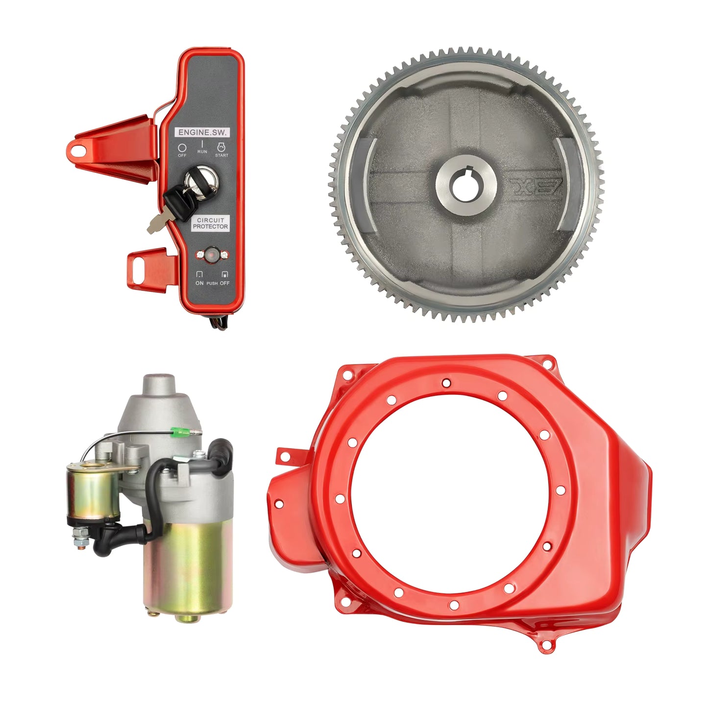 Kit démarreur électrique 12V type GX160/GX200