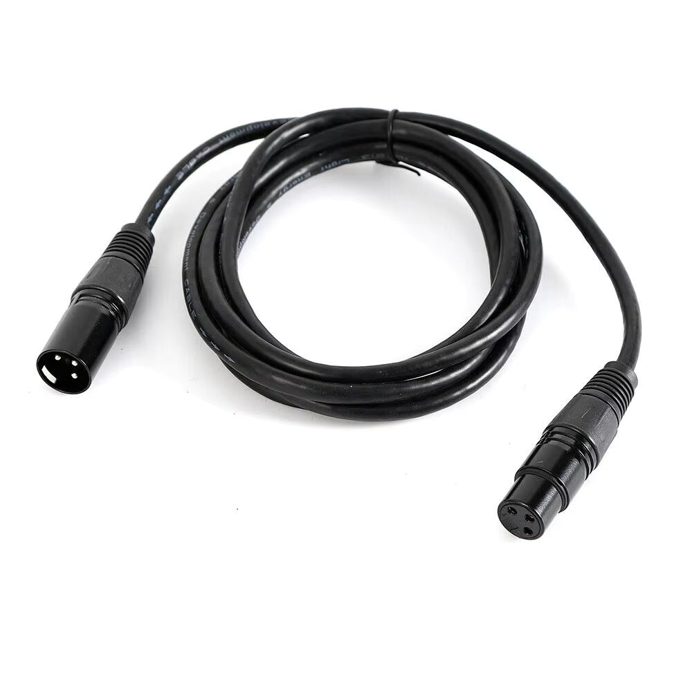 Lot de 10 Câbles DMX XLR 3 Broches 2m – Câbles Audio Éclairage Scène avec Connecteurs Métal – Compatible DJ, Sono et Éclairage