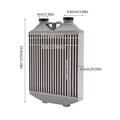 Intercooler de aluminio 60 PSI Turbo VW Polo 9N3 Ibiza Mk4 Skoda Fabia – Intercooler de alto rendimiento para auto