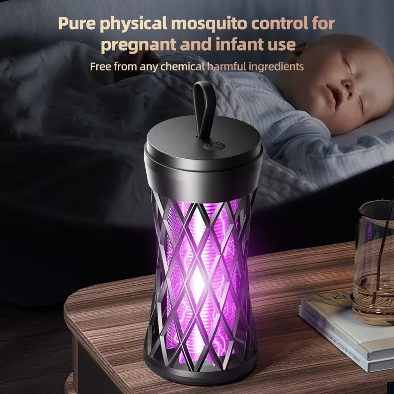 Lampe Anti-Moustiques Rechargeable – Piège Électrique Anti Insectes pour Maison et Chambre