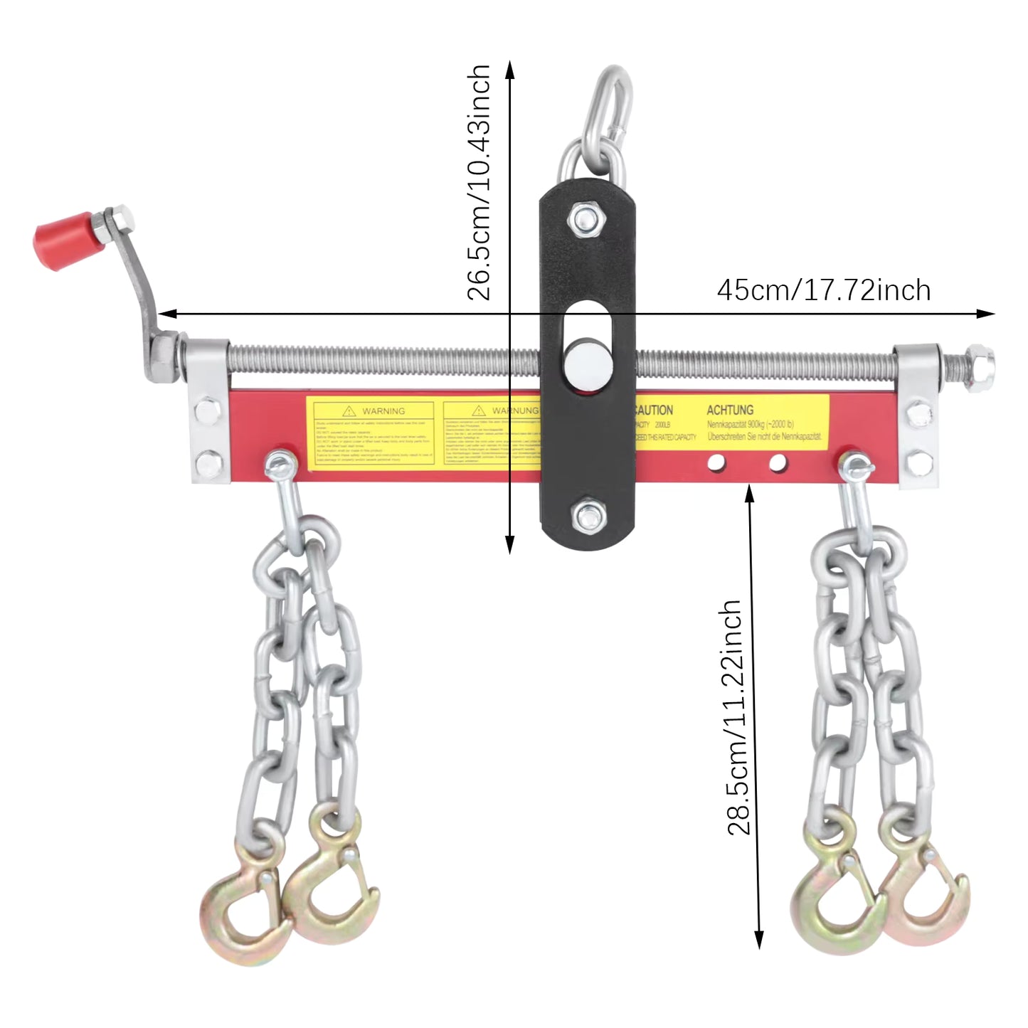 Équilibreur de Moteur 900 kg – Palan d’Atelier pour Grue à Moteur et Levage Automobile