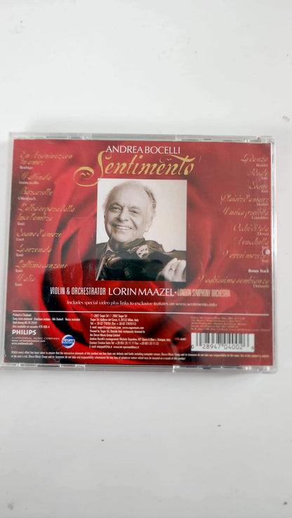 Andrea Bocelli – Sentimento – Lorin Maazel – CD Philips