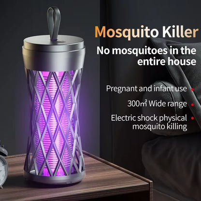 Lampe Anti-Moustiques Rechargeable – Piège Électrique Anti Insectes pour Maison et Chambre