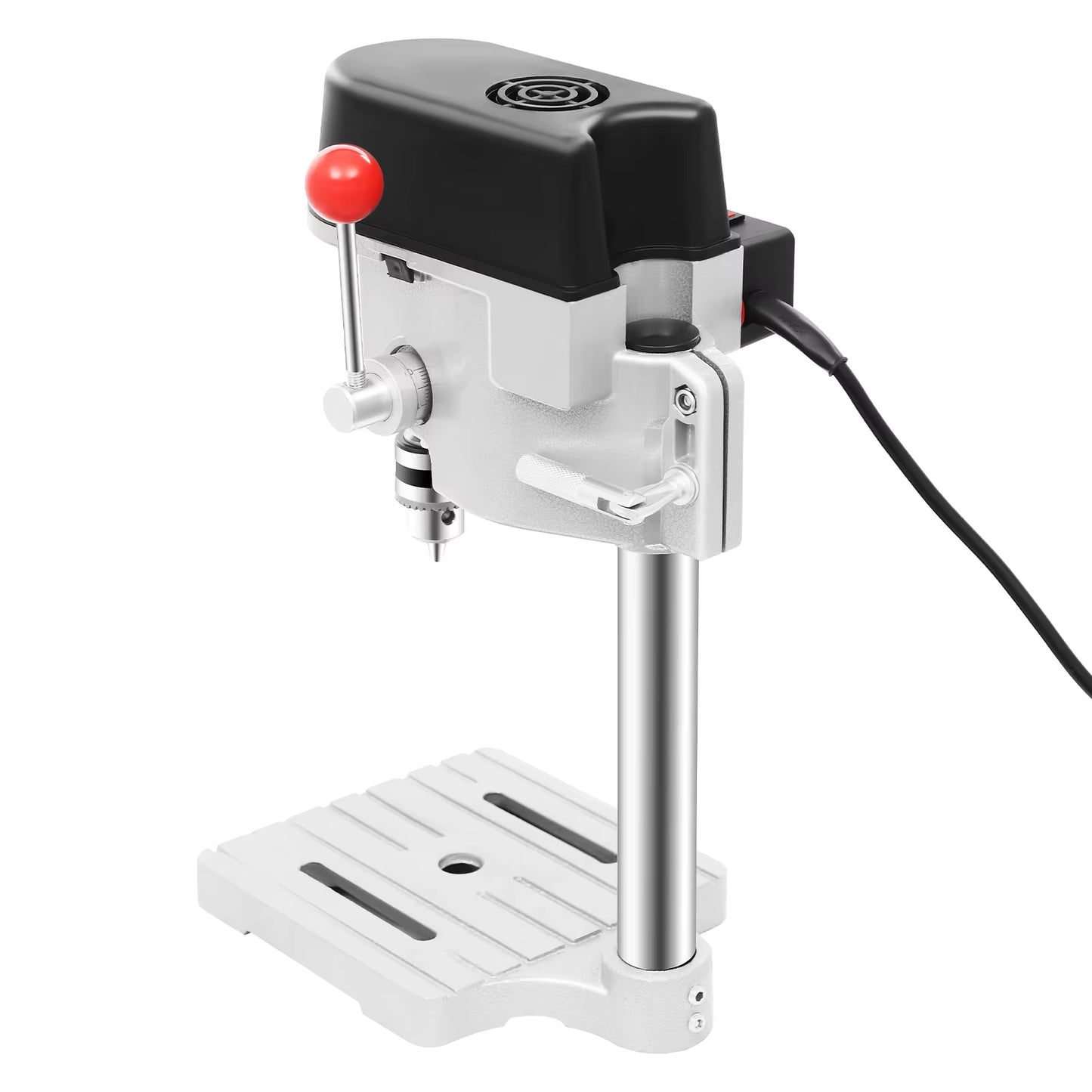 Mini perceuse d’établi 340W réglable 3 vitesses, perceuse de précision sur table, outil électrique portable pour bois, métal et bricolage