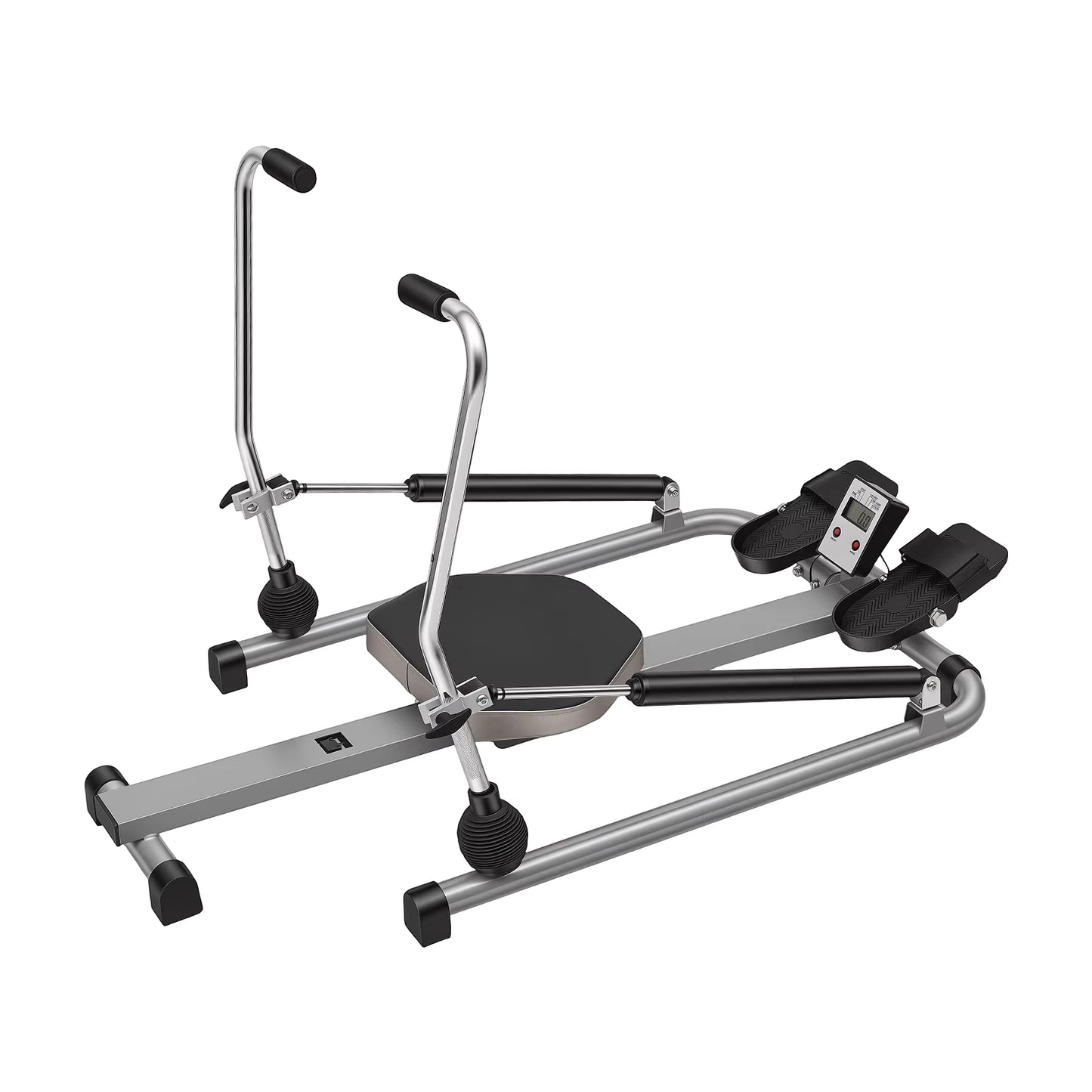 Rameur Hydraulique Double Barre Pliable – Écran LCD, Résistance Réglable | Cardio & Musculation à Domicile